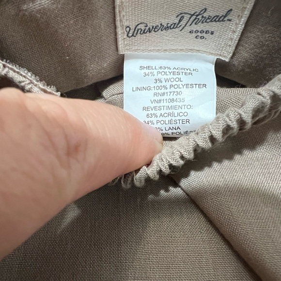 Universal Thread Womens Taupe Wool Adjustable Greek Fisherman's Hat - Picture 7 of 9